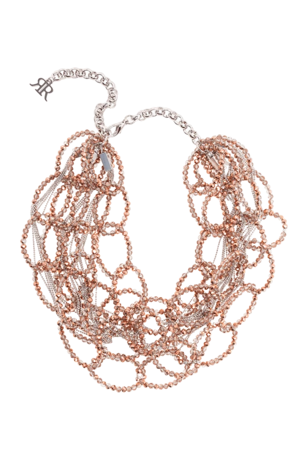 Rocco Ragni woman women's beige glass necklace купить с ценами и фото 177653 - photo 1