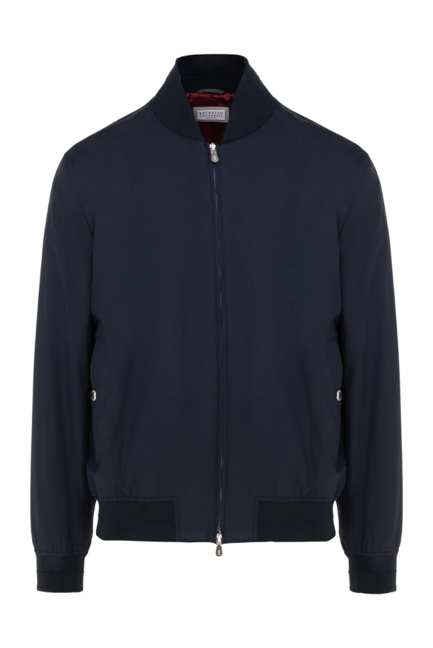 Brunello Cucinelli polyester and cotton jacket blue for men 177656 - photo 1