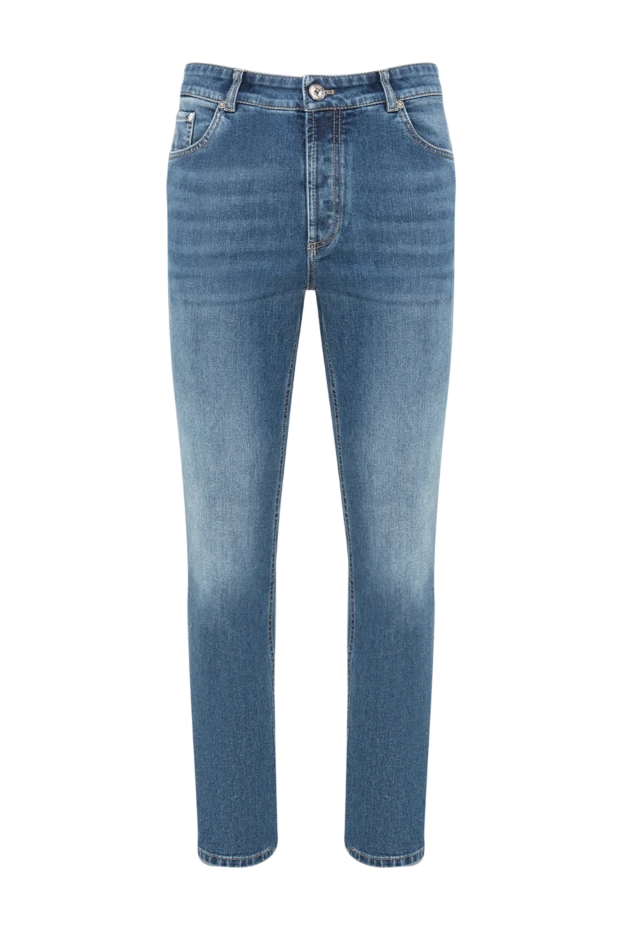 Brunello Cucinelli ерлерге арналған көк мақта және эластан джинсы 177663 - фото 1