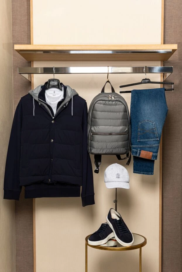 Brunello Cucinelli джинсы из хлопка и эластана синие мужские 177663 - фото 3