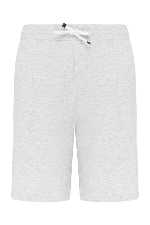 Men's melange jersey shorts with a drawstring waistband - photo 1