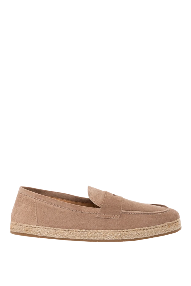 Beige suede loafers for men - photo 1