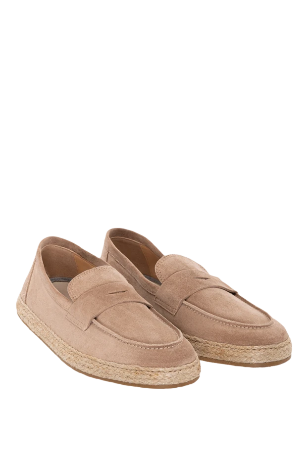 Brunello Cucinelli ерлерге арналған бежевый күдері лоферлері 177678 - фото 3