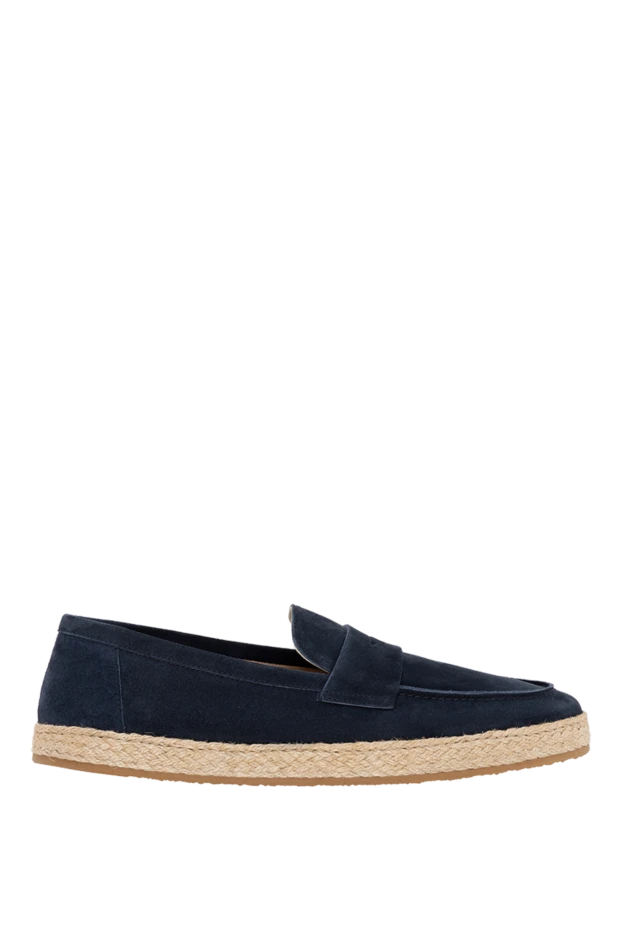 Brunello Cucinelli blue suede loafers for men 177679 - photo 1