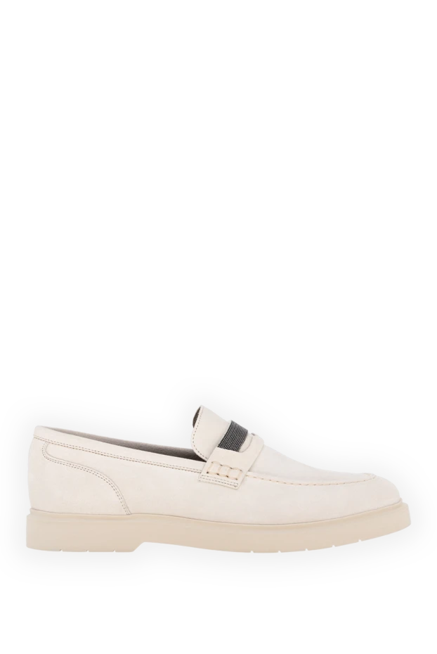 Әйелдерге арналған шынайы былғарыдан жасалған мокасиндер, бежевый - фото 1