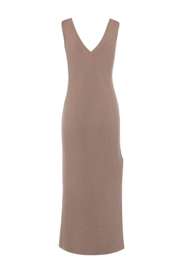 Әйелдерге арналған қоңыр мақта көйлегі - фото 1