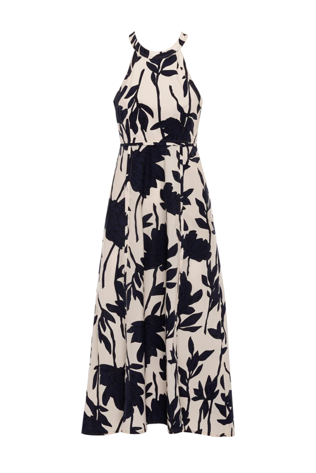 Brunello Cucinelli платье из хлопка женское синее 177706 - фото 1