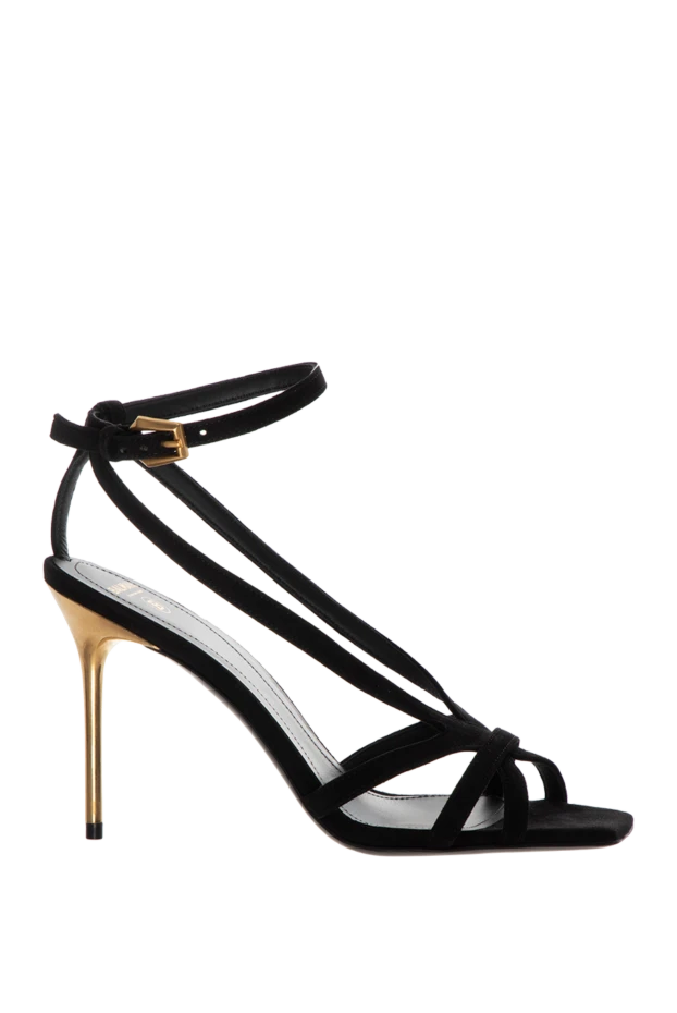 Balmain woman women's black suede sandals купить с ценами и фото 177748 - photo 1