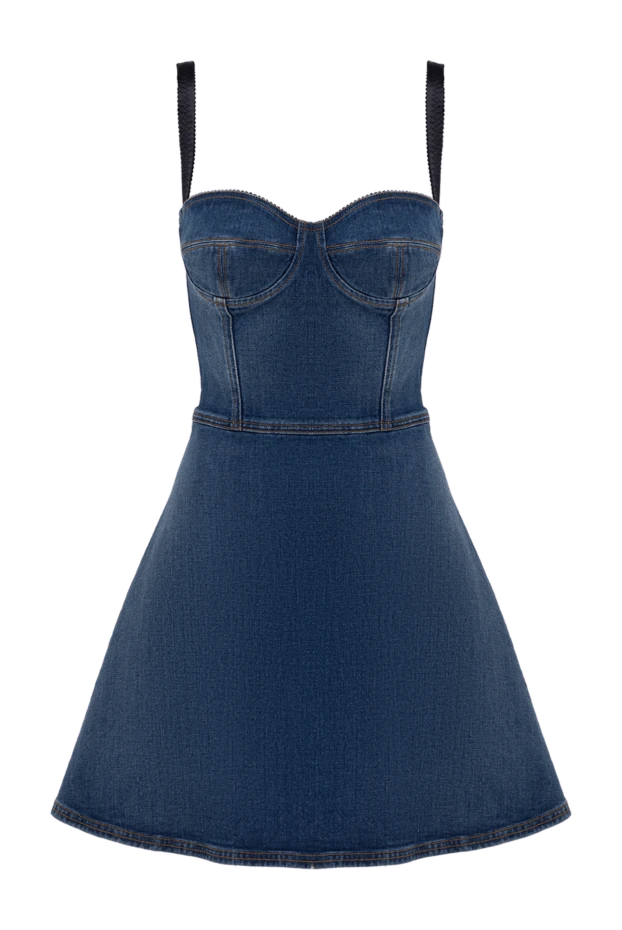 Dolce & Gabbana woman women's blue denim dress купить с ценами и фото 177771 - photo 1