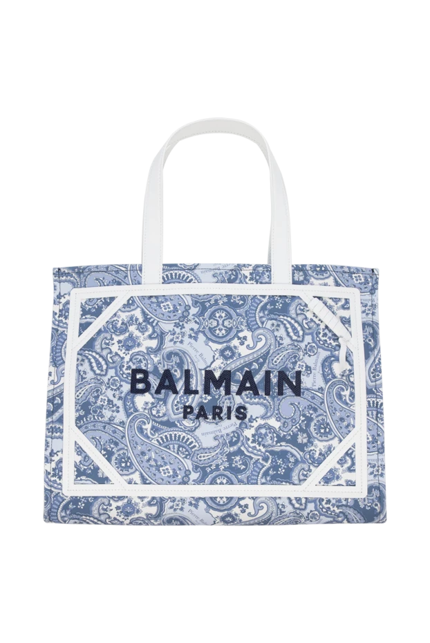 Balmain woman women's blue cotton bag купить с ценами и фото 177775 - photo 1