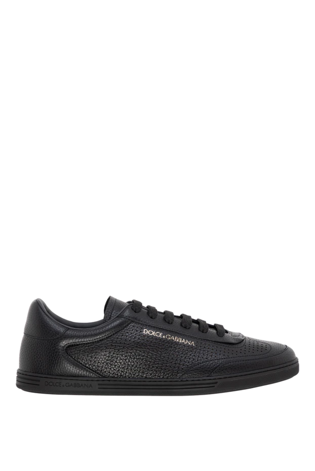 Dolce & Gabbana man men's black leather sneakers купить с ценами и фото 177786 - photo 1