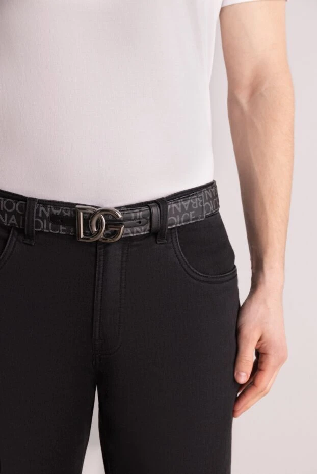 Dolce & Gabbana man genuine leather belt for men, gray купить с ценами и фото 177797 - photo 2