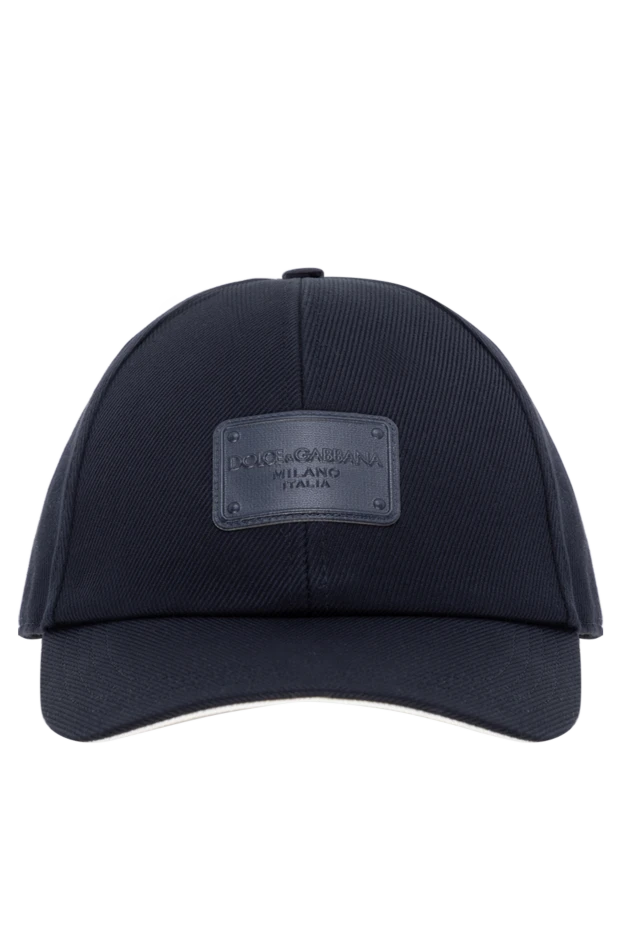 Dolce & Gabbana man cotton cap for men, blue купить с ценами и фото 177802 - photo 1