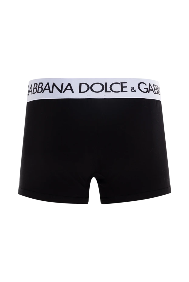 Dolce & Gabbana мужские трусы боксеры черные мужские из хлопка и эластана купить с ценами и фото 177804 - фото 2