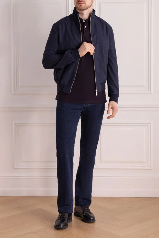 Tombolini man men's blue wool jacket купить с ценами и фото 177809 - photo 2