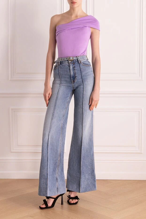 Zimmermann джинсы в винтажном стиле с ремнем и декоративными швами спереди
 177815 - фото 2