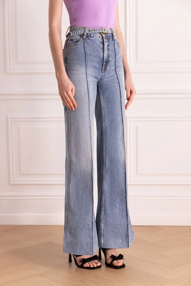 Zimmermann джинсы в винтажном стиле с ремнем и декоративными швами спереди
 177815 - фото 3