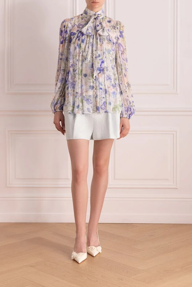 Zimmermann блуза голубая женская из вискозы 177817 - фото 2