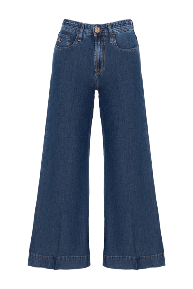 Jeans made of cotton and linen for women blue - photo 1