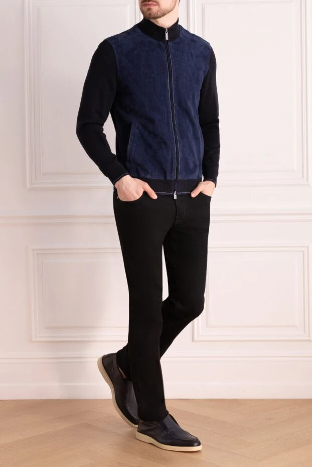 Jacob Cohen чёрные джинсы с плотной текстурой и классической посадкой
 177841 - фото 3