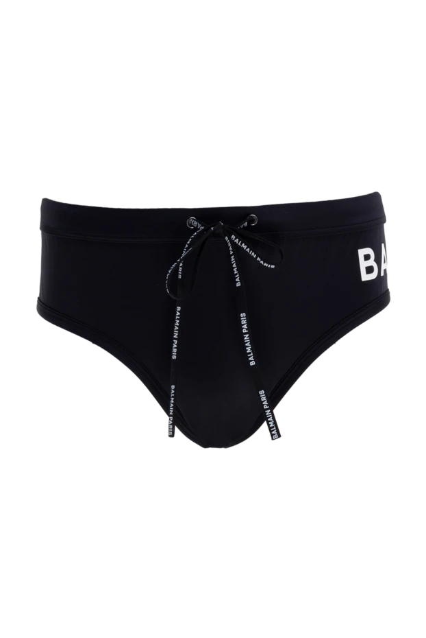 Balmain man black men's swimming trunks made of polyamide and elastane купить с ценами и фото 177844 - photo 1