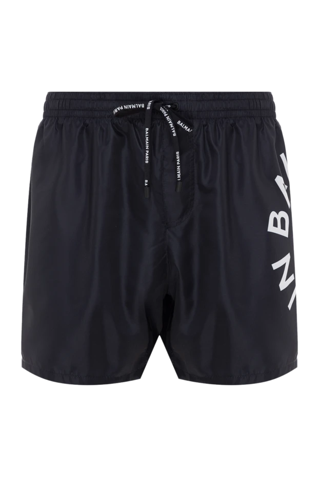 Balmain man men's black polyester beach shorts купить с ценами и фото 177847 - photo 1