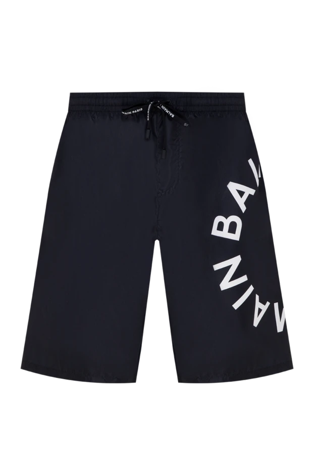 Balmain man men's black polyester shorts купить с ценами и фото 177848 - photo 1