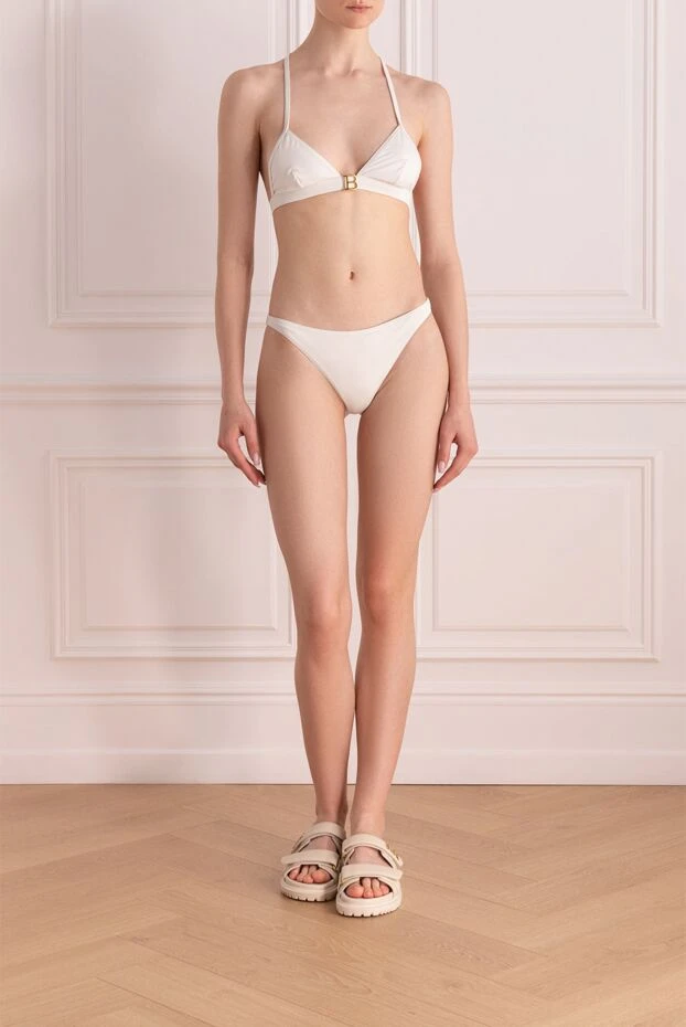 Balmain woman white two-piece swimsuit made of polyamide and elastane купить с ценами и фото 177854 - photo 2