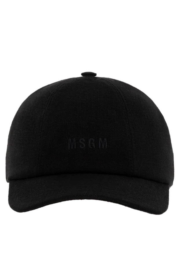 MSGM woman women's black viscose linen cap купить с ценами и фото 177862 - photo 1