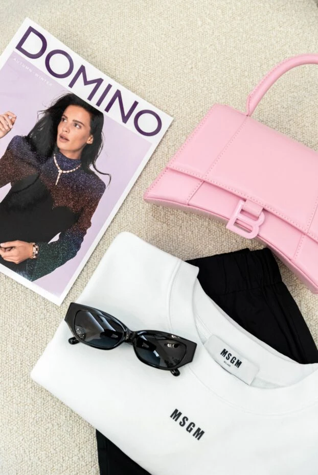 MSGM белая футболка из хлопка с лаконичным логотипом спереди
 177869 - фото 2