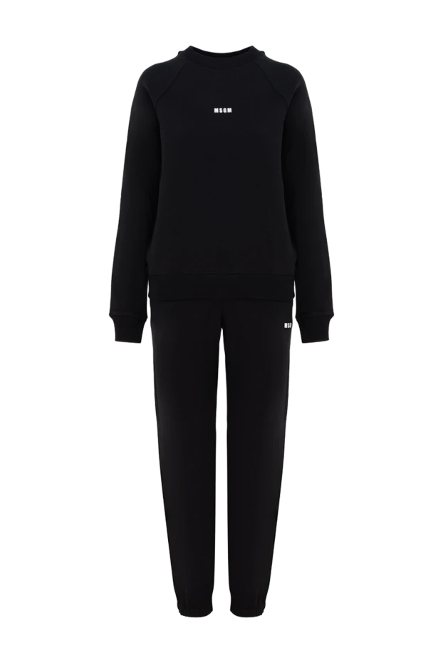 MSGM woman women's black walking suit made of cotton купить с ценами и фото 177875 - photo 1