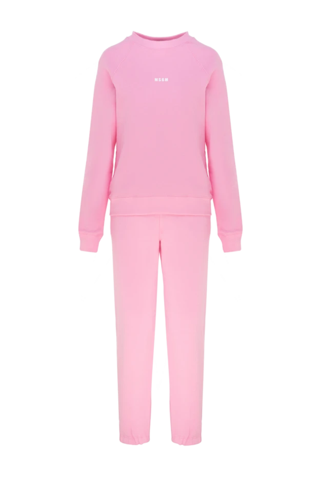 MSGM woman women's pink walking suit made of cotton купить с ценами и фото 177876 - photo 1