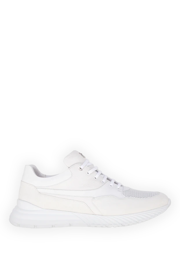 Ерлерге арналған ақ шынайы былғары кроссовкалар - фото 1