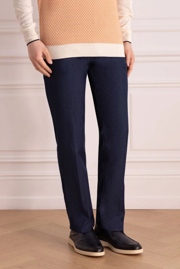 Stefano Ricci джинсы мужские синие 177890 - фото 3