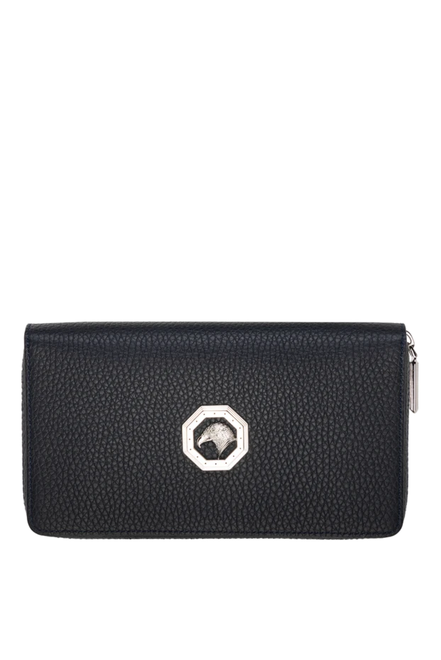 Black genuine leather wallet for men - photo 1