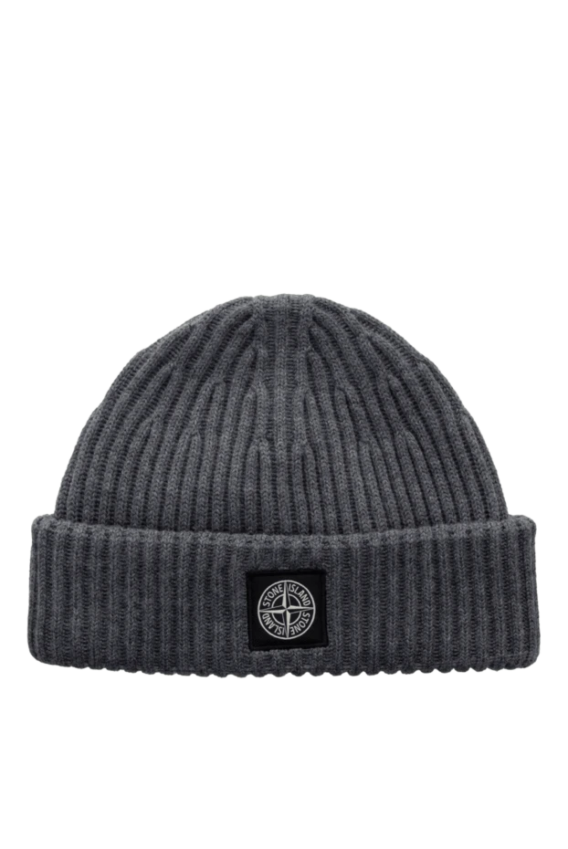 Stone Island man men's gray wool hat купить с ценами и фото 177913 - photo 1