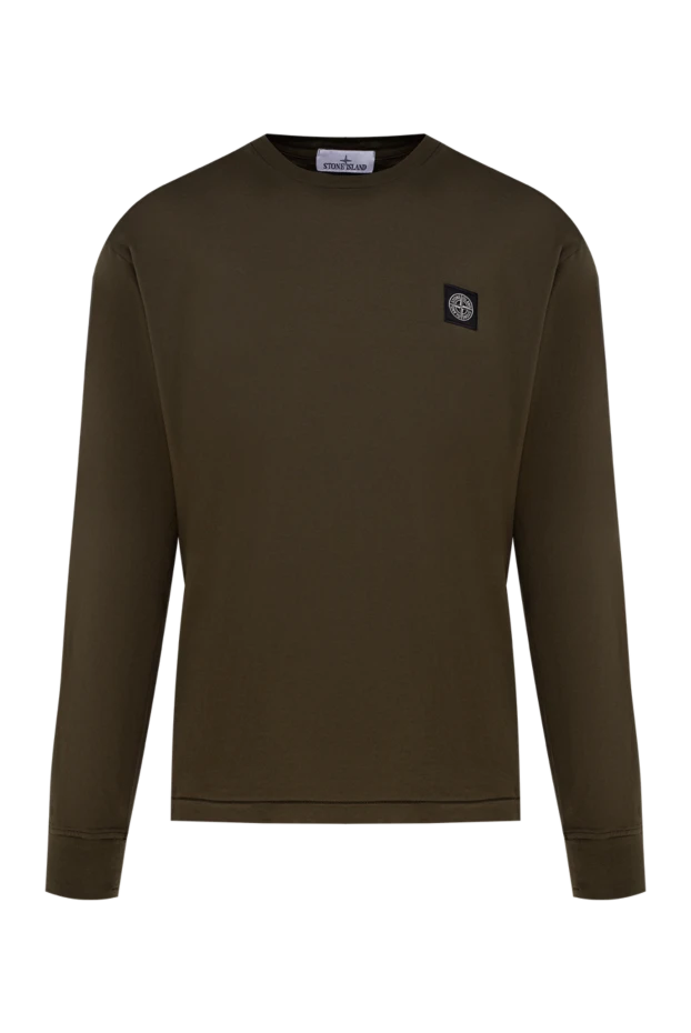 Stone Island man cotton sweatshirt for men, brown купить с ценами и фото 177917 - photo 1