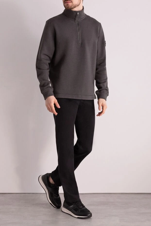 Stone Island man sweatshirt men's gray купить с ценами и фото 177920 - photo 2