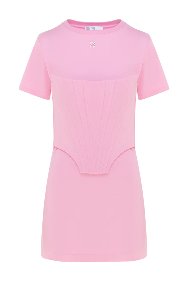 Giuseppe Di Morabito woman women's pink cotton dress купить с ценами и фото 177934 - photo 1