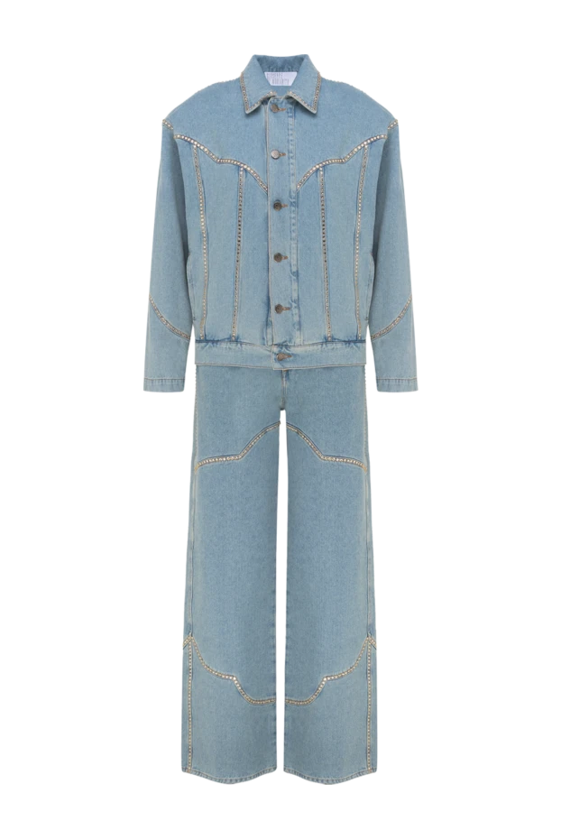 Giuseppe Di Morabito woman women's cotton denim suit blue купить с ценами и фото 177941 - photo 1