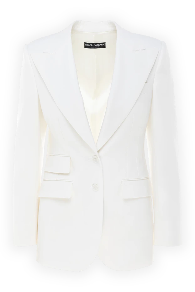 Dolce & Gabbana woman women's jacket white купить с ценами и фото 177953 - photo 1