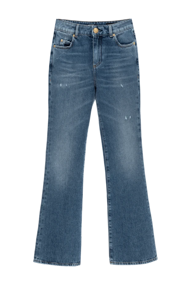 Balmain woman cotton jeans for women blue купить с ценами и фото 177960 - photo 1