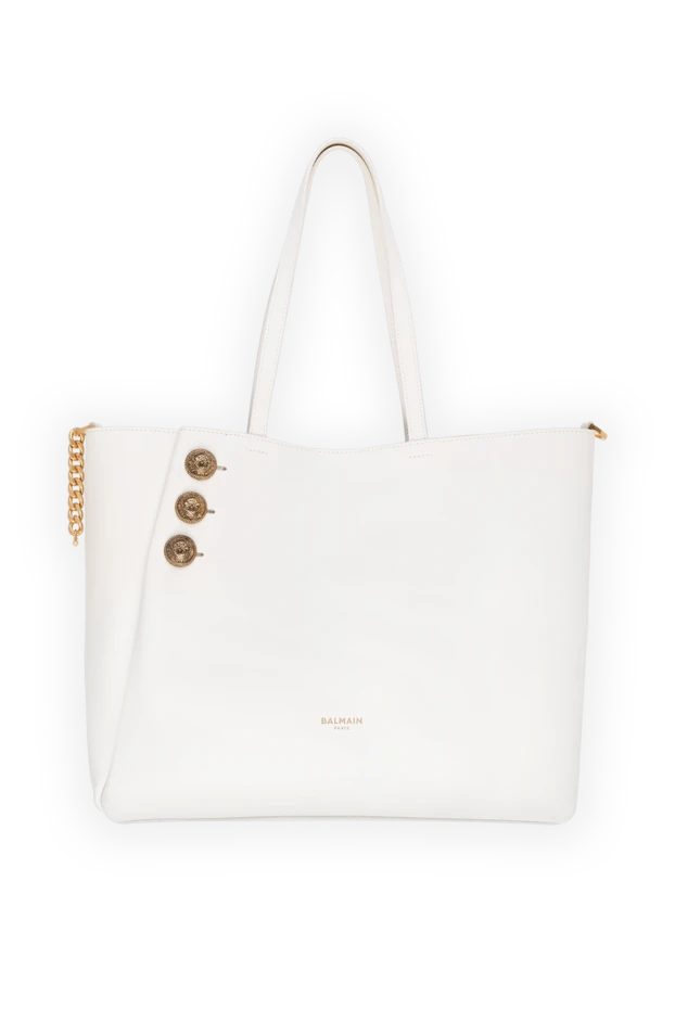 Balmain woman white genuine leather women's bag купить с ценами и фото 177969 - photo 1