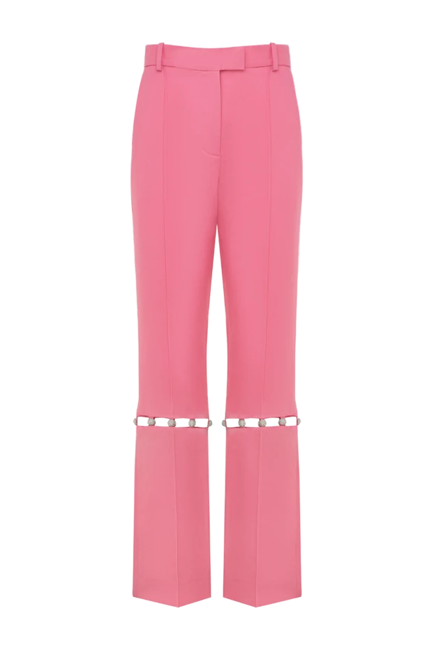 Giuseppe Di Morabito woman cotton and linen trousers for women pink купить с ценами и фото 177974 - photo 1