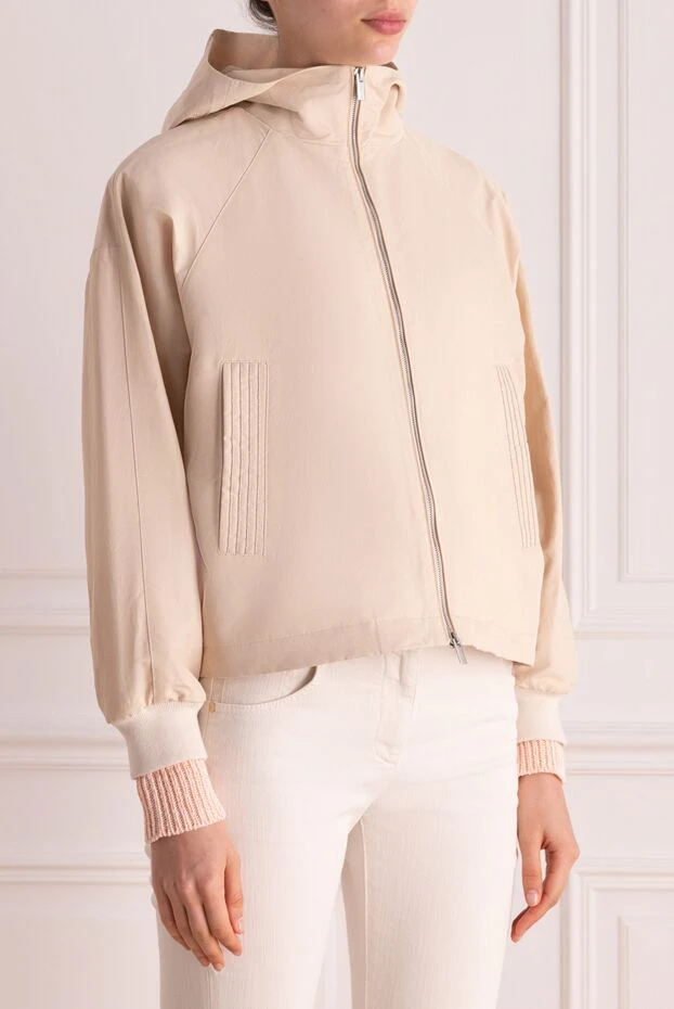 Peserico кардиган укороченный с капюшоном и прямым кроем
 177976 - фото 3