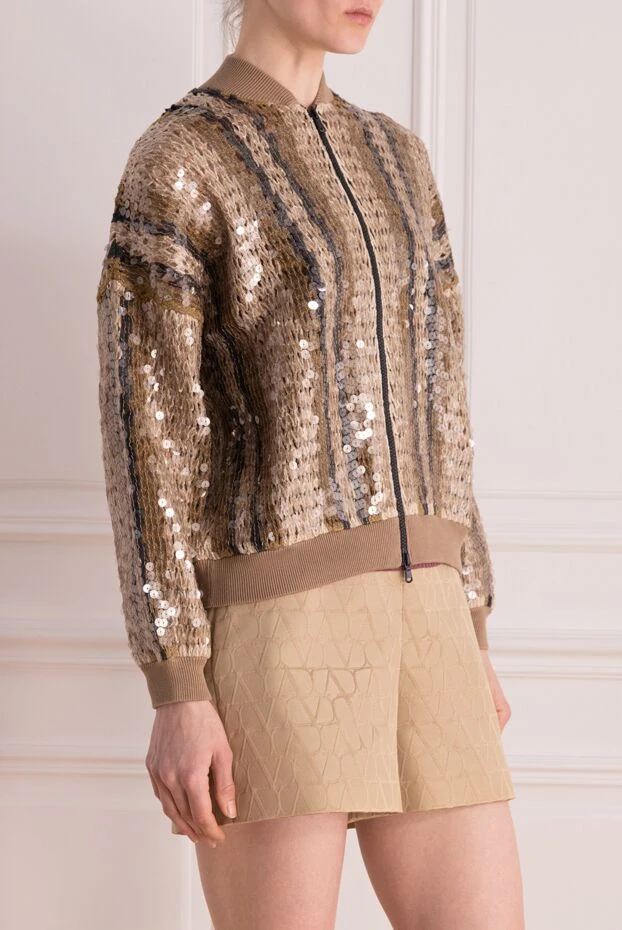 Brunello Cucinelli brown  cardigan for women 178006 - photo 3