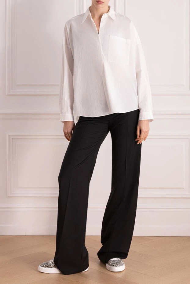 Women's cotton shirt white - photo 2