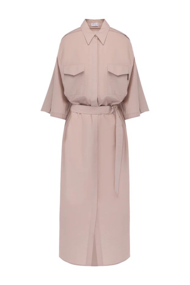 Белбеулі және жамау қалталары бар мақта көйлек
- фото 1