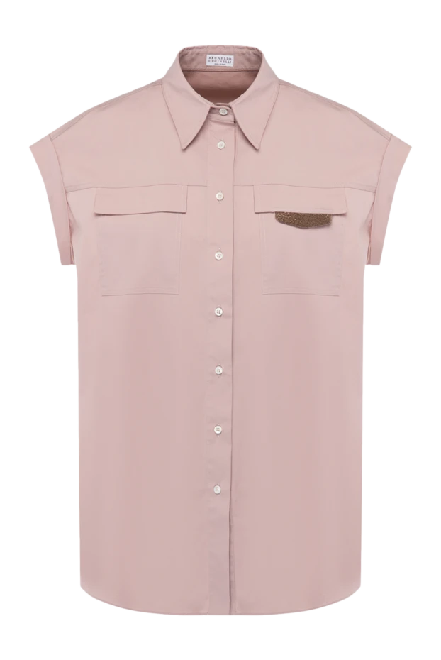 Button-down blouse with decorative insert
- photo 1