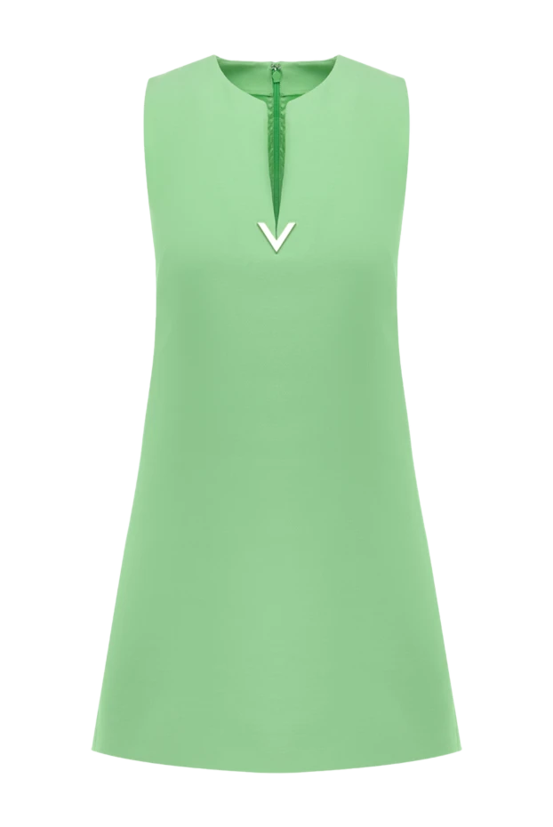 Valentino woman women's green wool and cotton dress купить с ценами и фото 178036 - photo 1